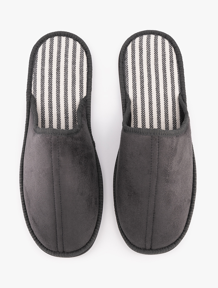 MyRunway Shop Woolworths Grey Faux Suede Mule Slippers for Men from